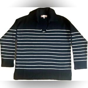 Philosophy Black and White Striped Sweater. Excellent condition. Women’s size L